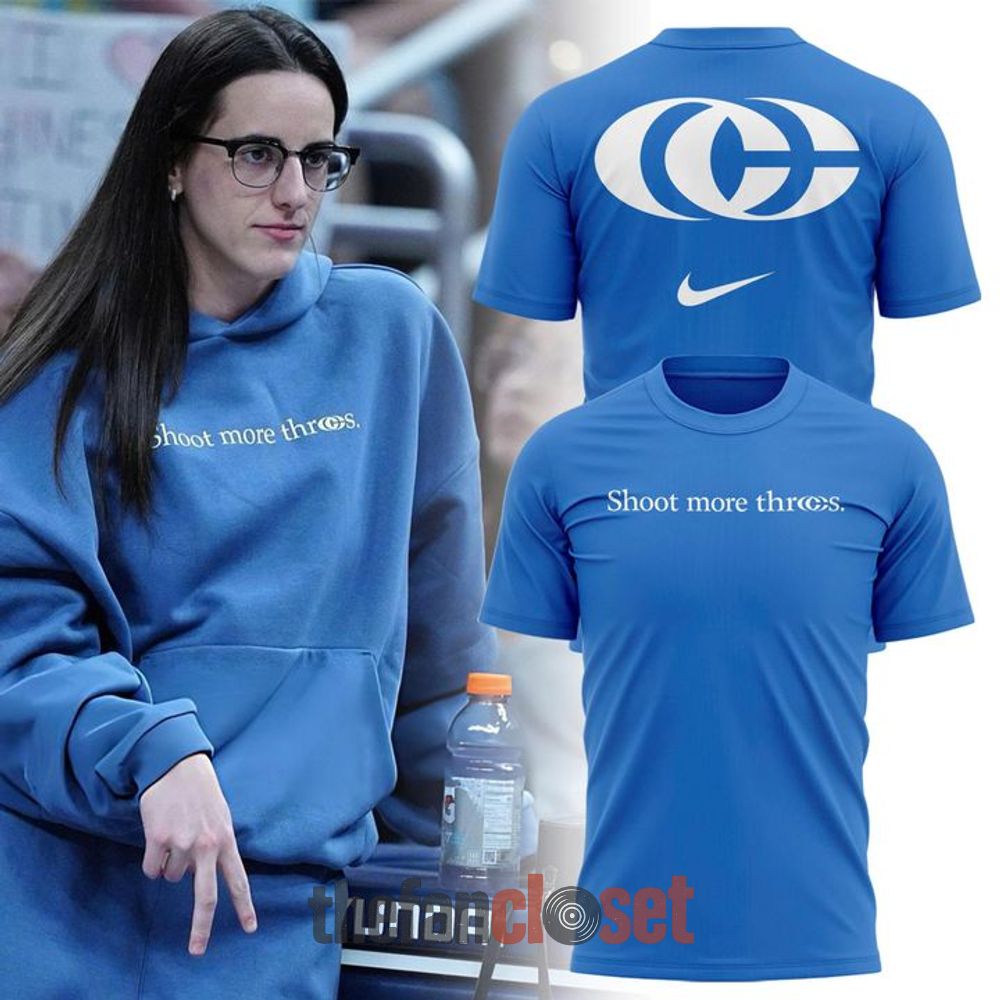 Blue Limited Edition 2026 Caitlin Clark Shoot More Threes Shirt