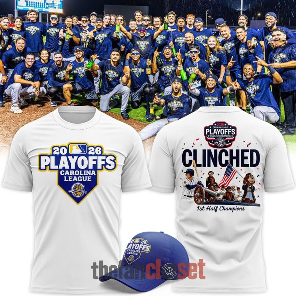 White Shirt - Charleston RiverDogs 2026 Carolina League Playoffs