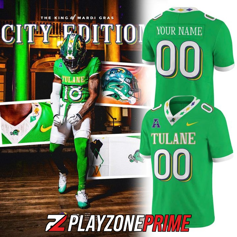 Tulane Green Wave Mardi Gras 2026 City Football Jersey Game Day Collection 1 - Unicasport Tulane Green Wave Mardi Gras 2026 City Football Jersey Game Day Collection