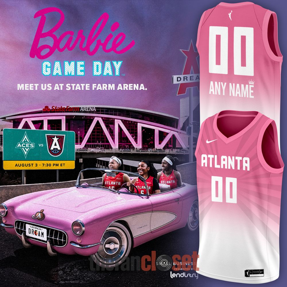 2026 Limited Edition Atlanta Dream Barbie Game Day Basketball Jersey