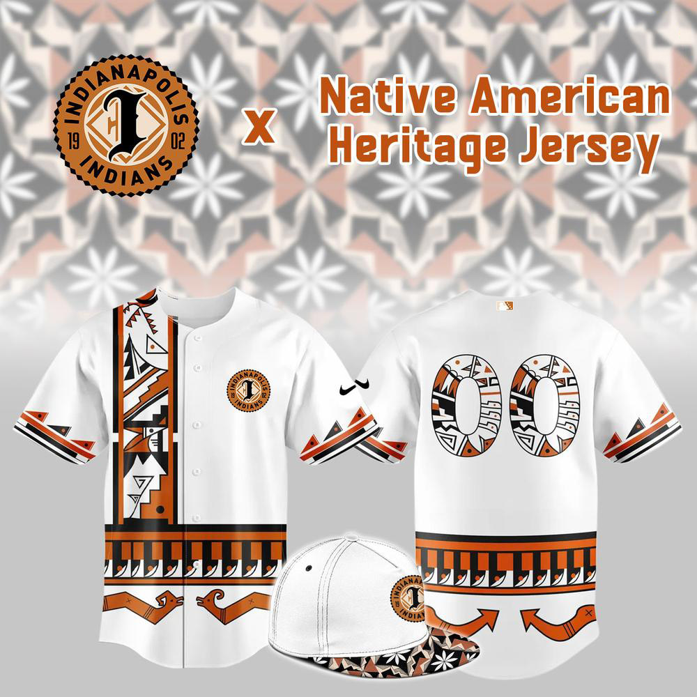 Indianapolis Indians Native American Heritage 2026 Edition Baseball Jersey 1 - Unicasport Indianapolis Indians Native American Heritage 2026 Edition Baseball Jersey