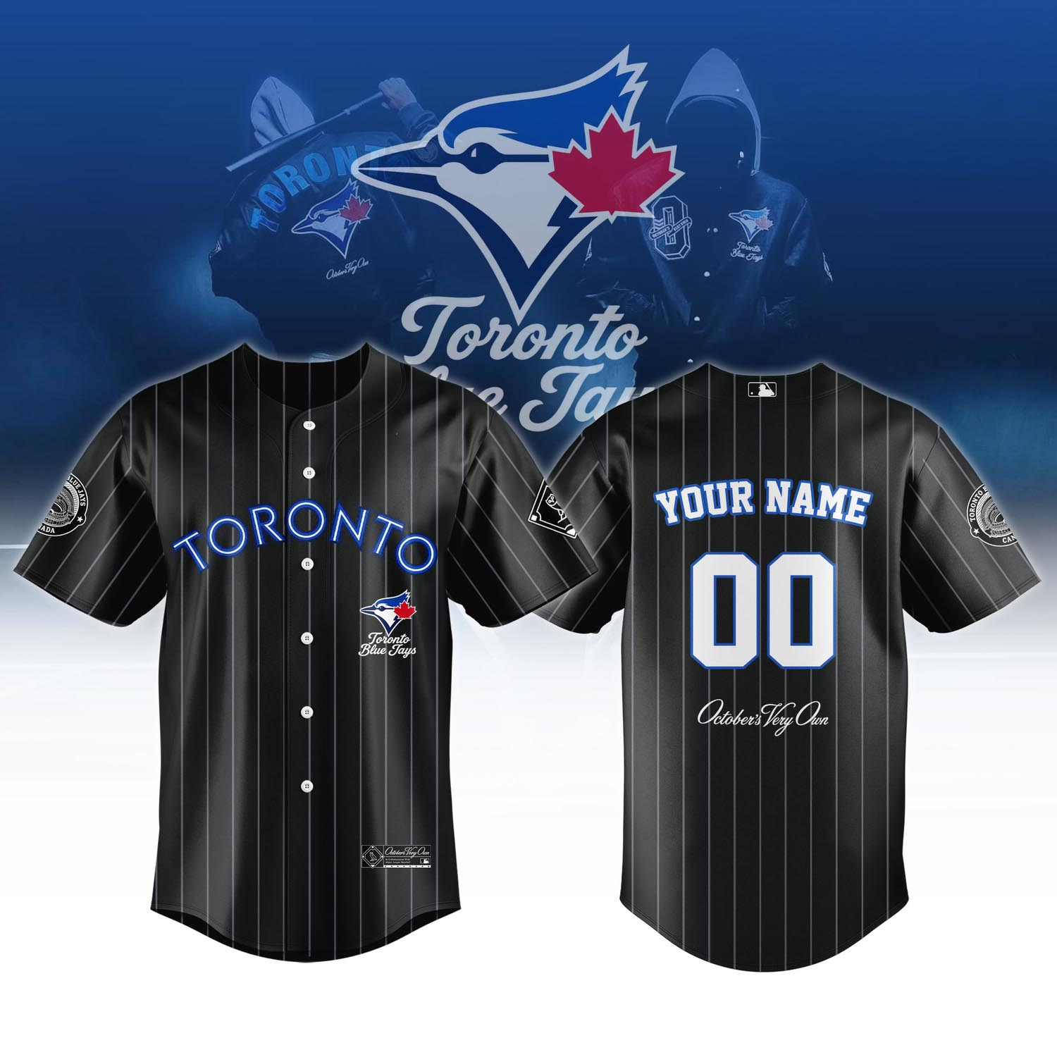 Toronto Blue Jays x OVO 2026 Edition Baseball Jersey MLB Baseball Streetwear Fan Sports Apparel 2 - Unicasport Toronto Blue Jays x OVO 2026 Edition Baseball Jersey MLB Baseball Streetwear Fan Sports Apparel