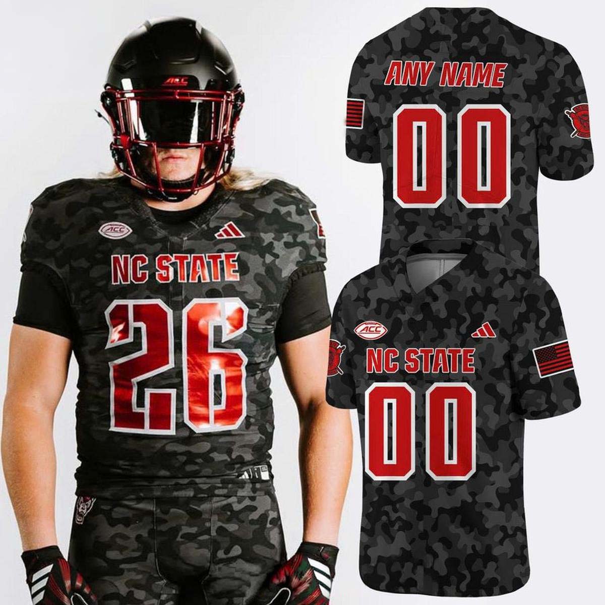 NC State Wolfpack Military Appreciation 2026 Personalized Football Jersey Game Day Collection 2 - Unicasport NC State Wolfpack Military Appreciation 2026 Personalized Football Jersey Game Day Collection