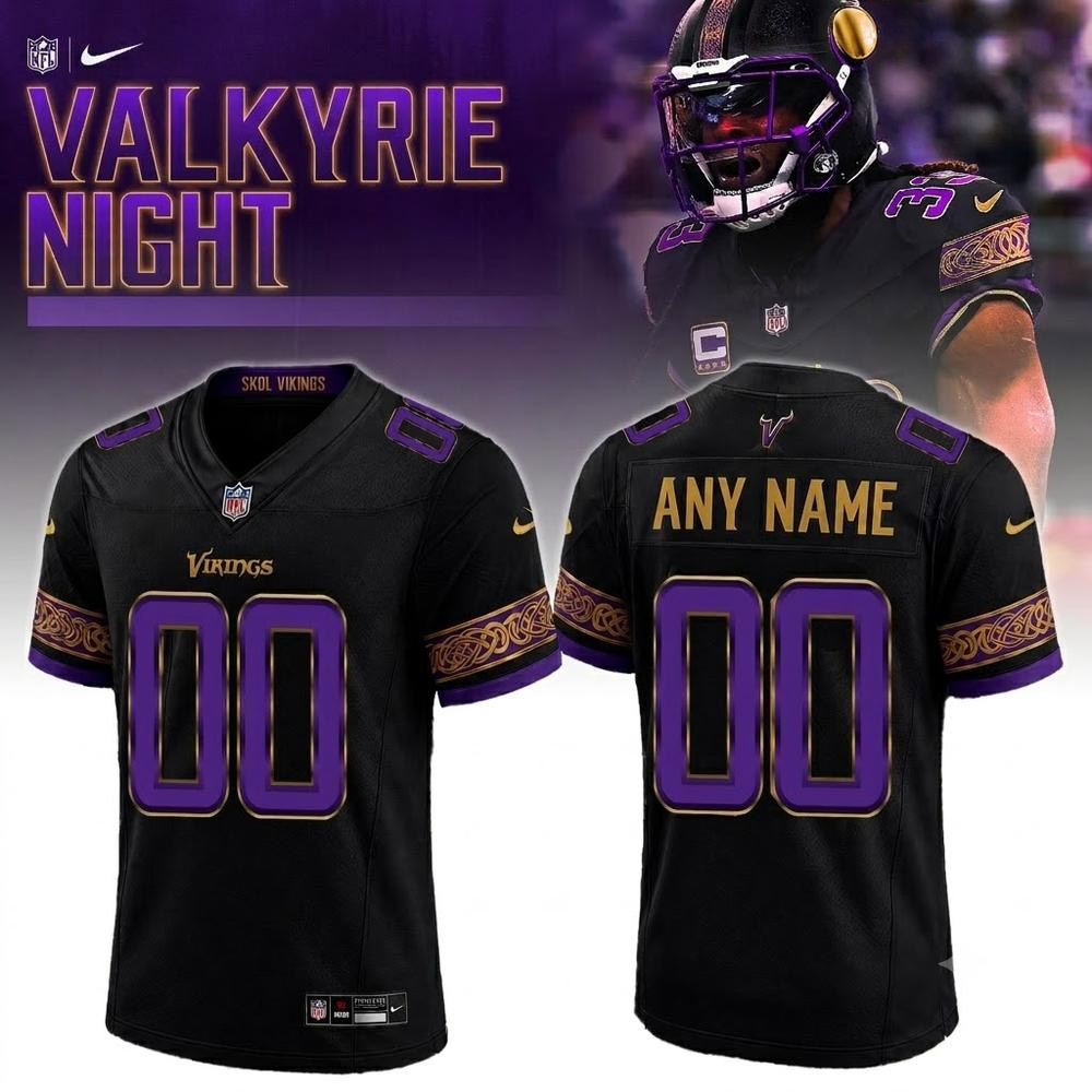Special Edition Valkyrie Night Minnesota Vikings Football Jersey 1 - Unicasport Special Edition Valkyrie Night Minnesota Vikings Football Jersey