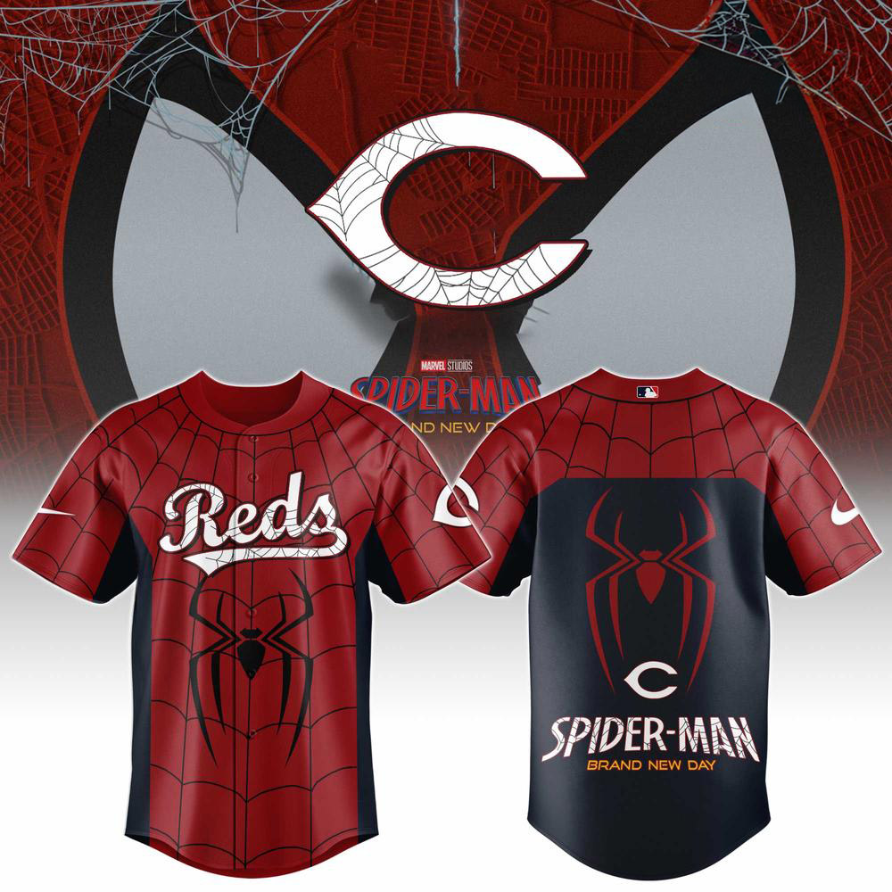 Special Edition Cincinnati Reds x Spider-Man Brand New Day Baseball Jersey 1 - Unicasport Special Edition Cincinnati Reds x Spider-Man Brand New Day Baseball Jersey