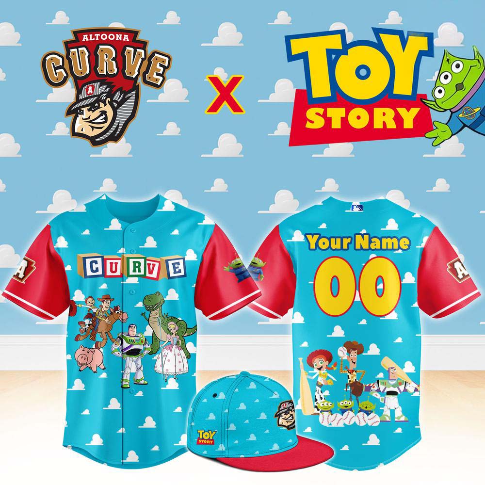 Woody Buzz Lightyear Baseball Jersey - Altoona Curve x Toy Story Night