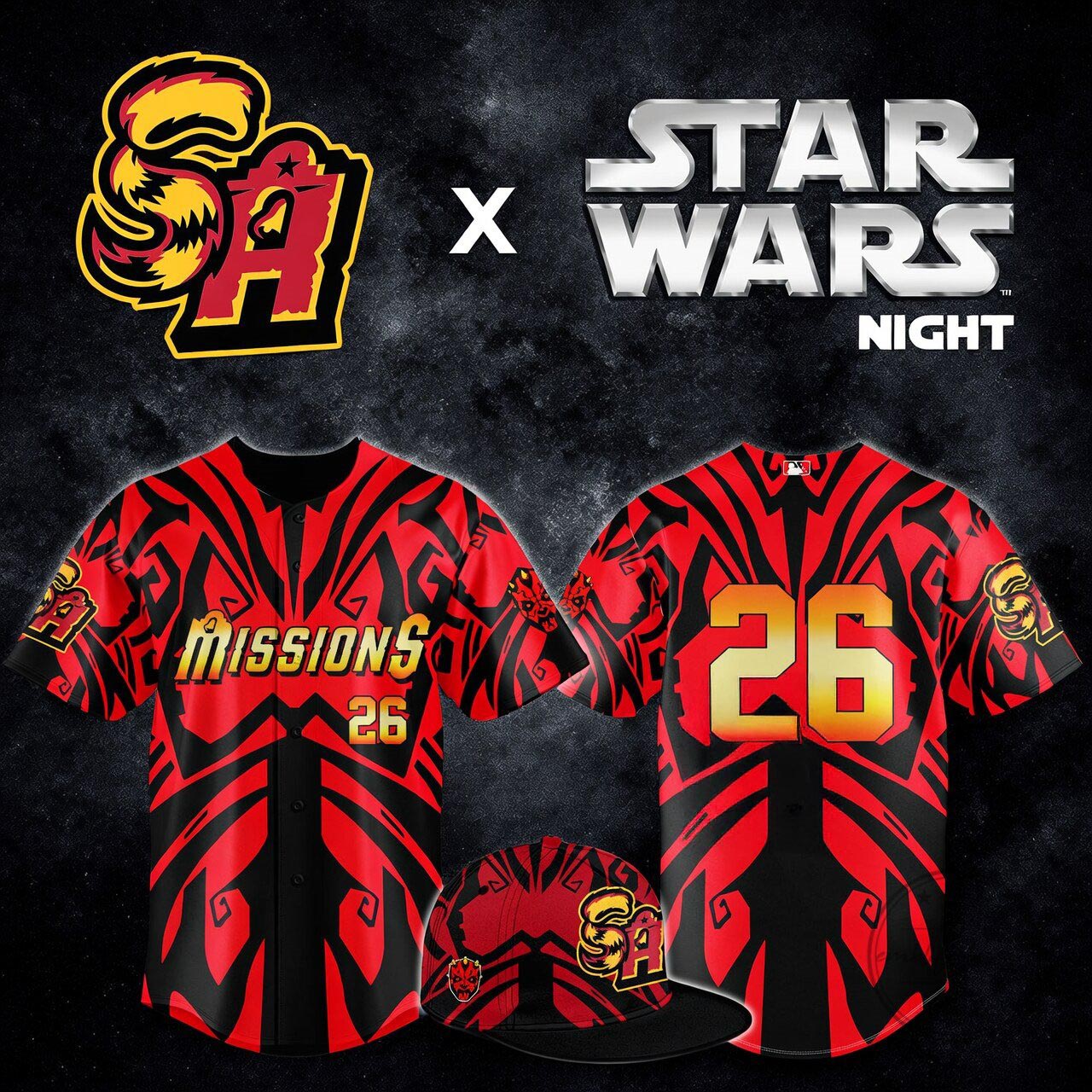 SAM Missions x Star Wars Night Limited Custom Jersey Sci Fi Baseball Fan Special Event Apparel 1 - Unicasport SAM Missions x Star Wars Night Limited Custom Jersey Sci Fi Baseball Fan Special Event Apparel