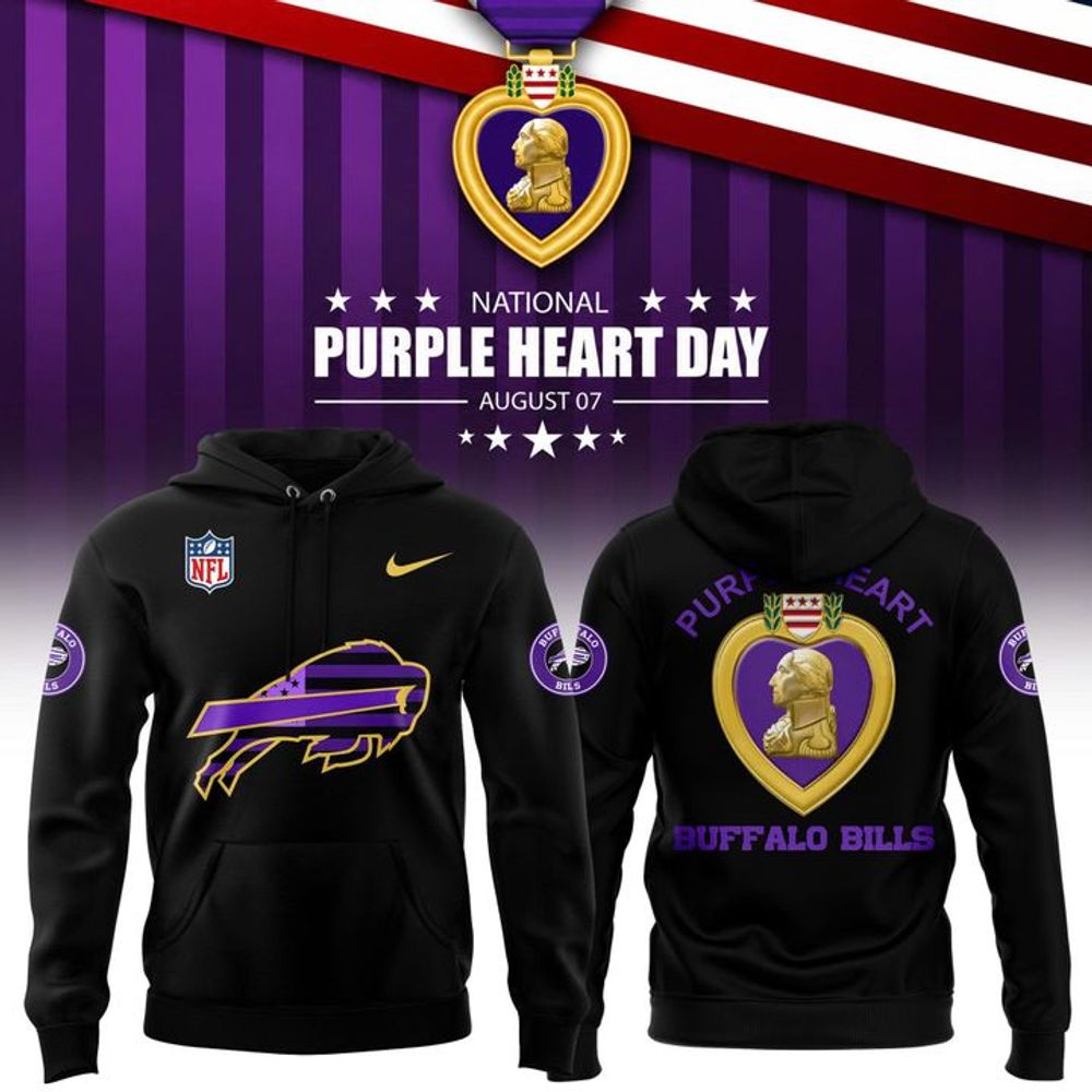 Buffalo Bills Purple Heart Day 2026 Hoodie