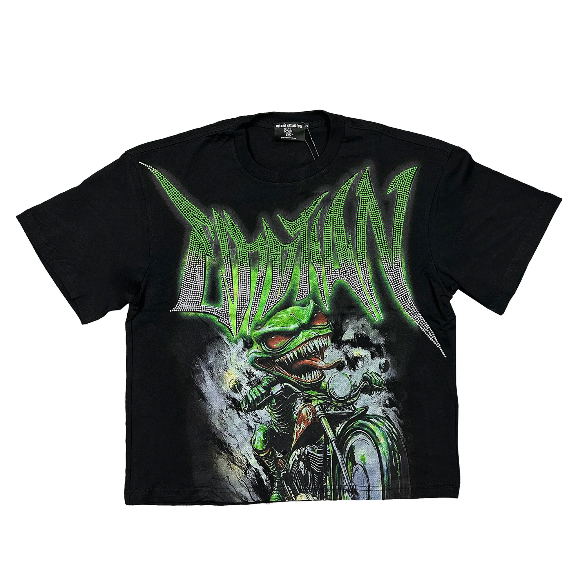 Goblin Rhinestone Tee Goblin Rhinestone Graphic Tee Trend Merch 2025
