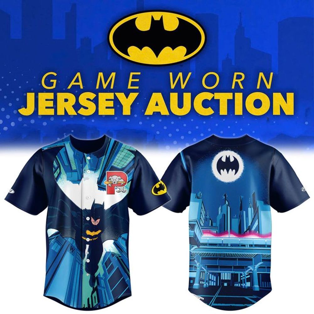 Batman Theme Night 2026 Portland Sea Dogs Baseball Jersey