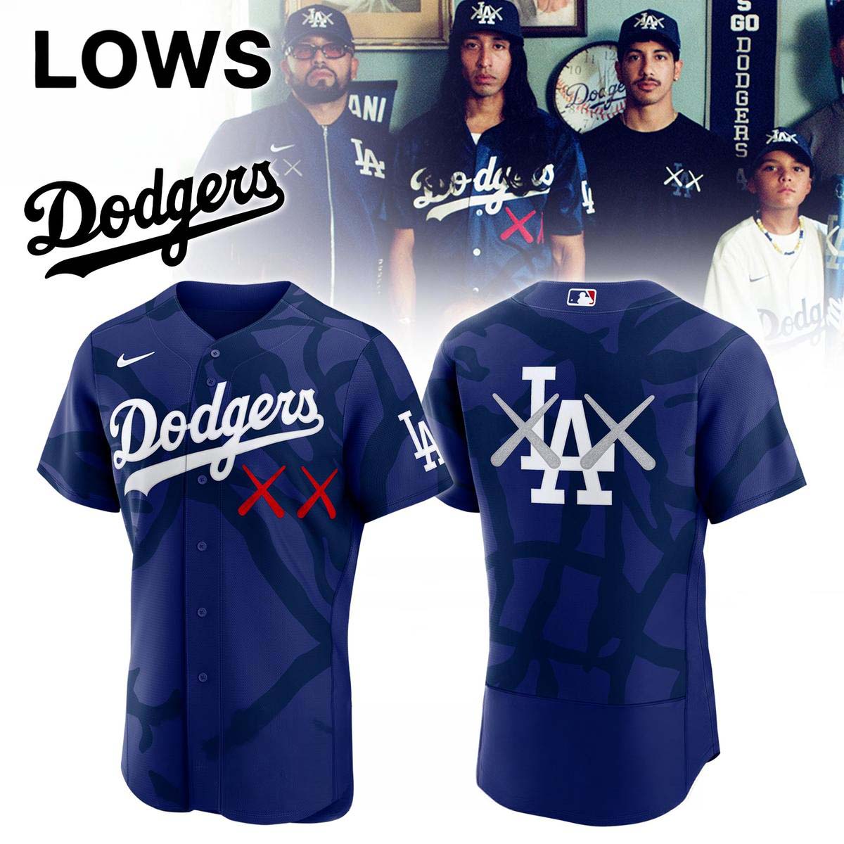 KAWS x Los Angeles Dodgers MLB Collection XX Baseball Jersey