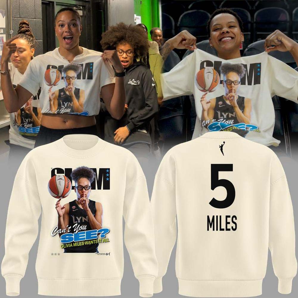Olivia Miles Minnesota Lynx SLAM Cant You See Graphic Sweatshirt - Best Gift for Fans