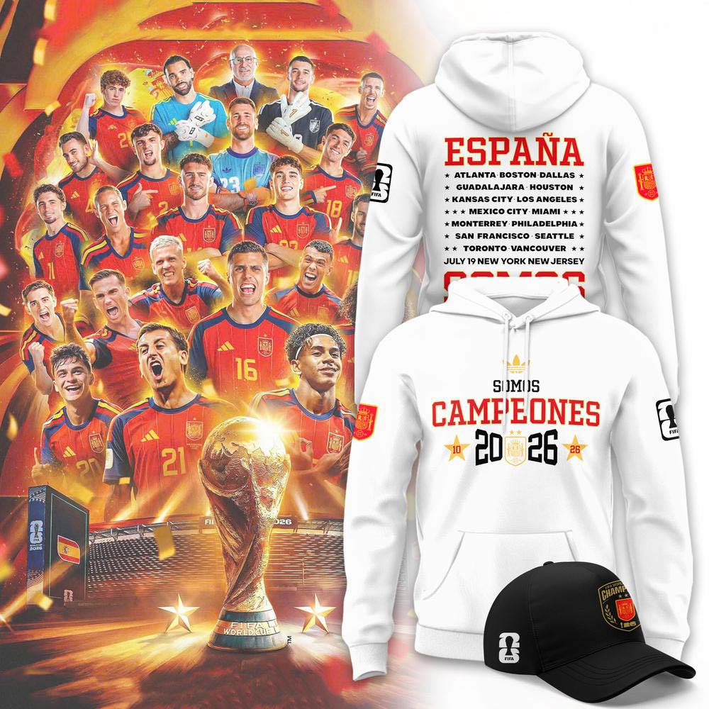 Spain 2026 World Cup Victory Somos Campeones Hoodie