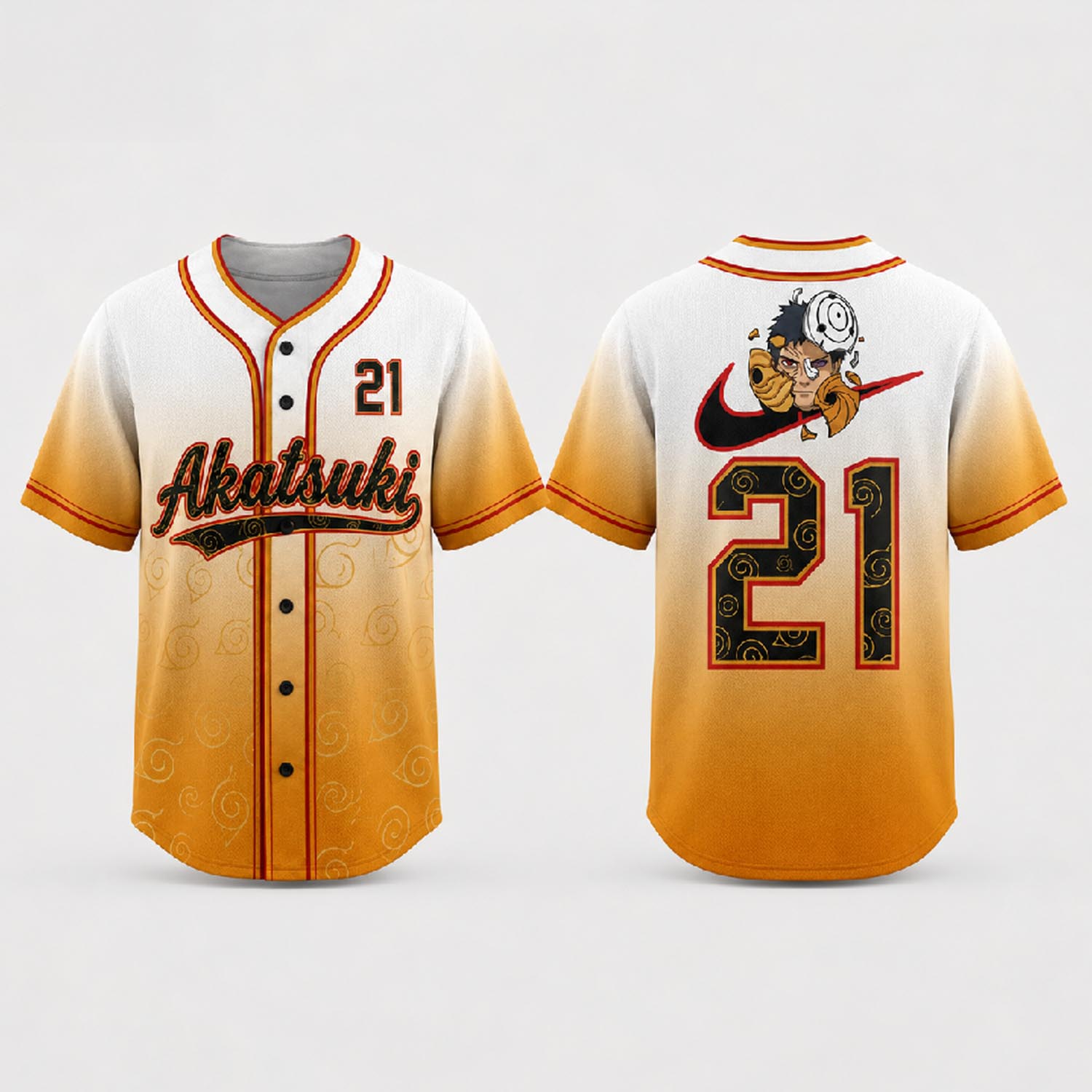 Orange Masked Ninja Custom Baseball Jersey Personalized Name Number Anime Fan Edition 1 - Unicasport Orange Masked Ninja Custom Baseball Jersey Personalized Name Number Anime Fan Edition