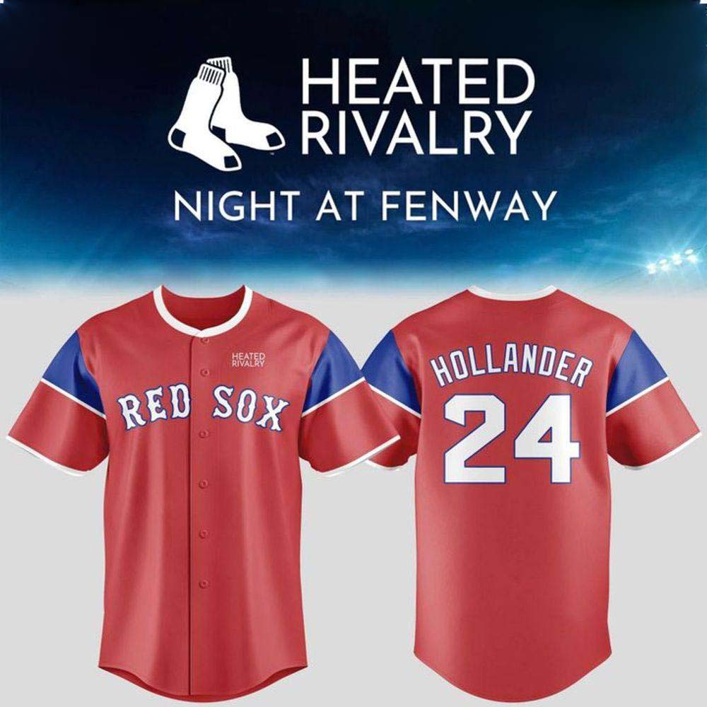 Boston Red Sox x Heated Rivalry Shane Hollander 24 Special Baseball Jersey - Gift Idea for Fans