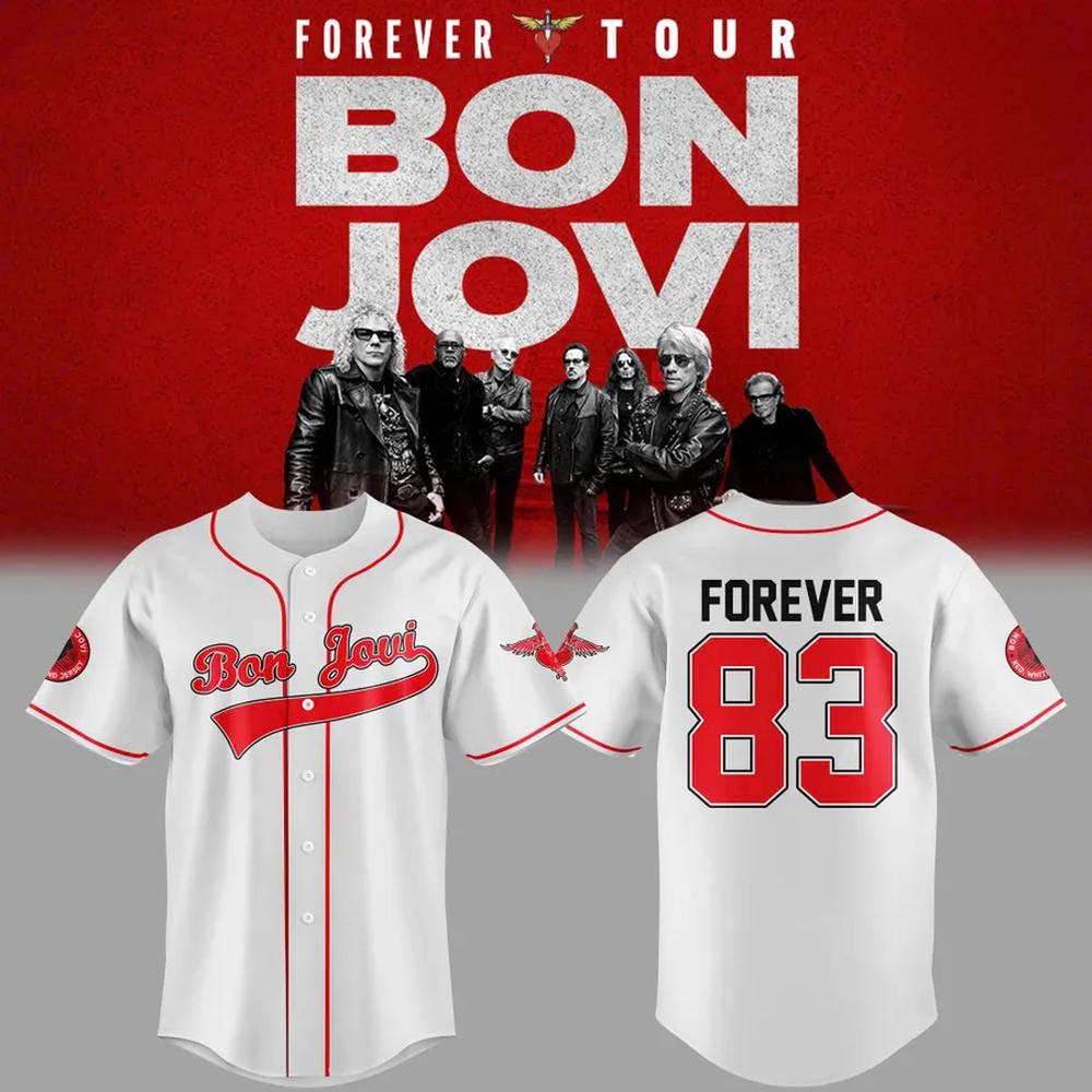 Bon Jovi x New York Knicks Forever Tour 2026 Baseball Jersey Apparel