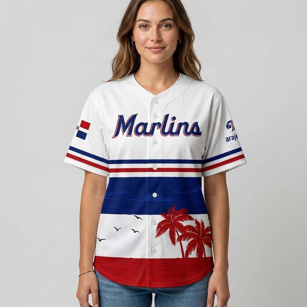 Marlins Dominican Republic Heritage Baseball Jersey
