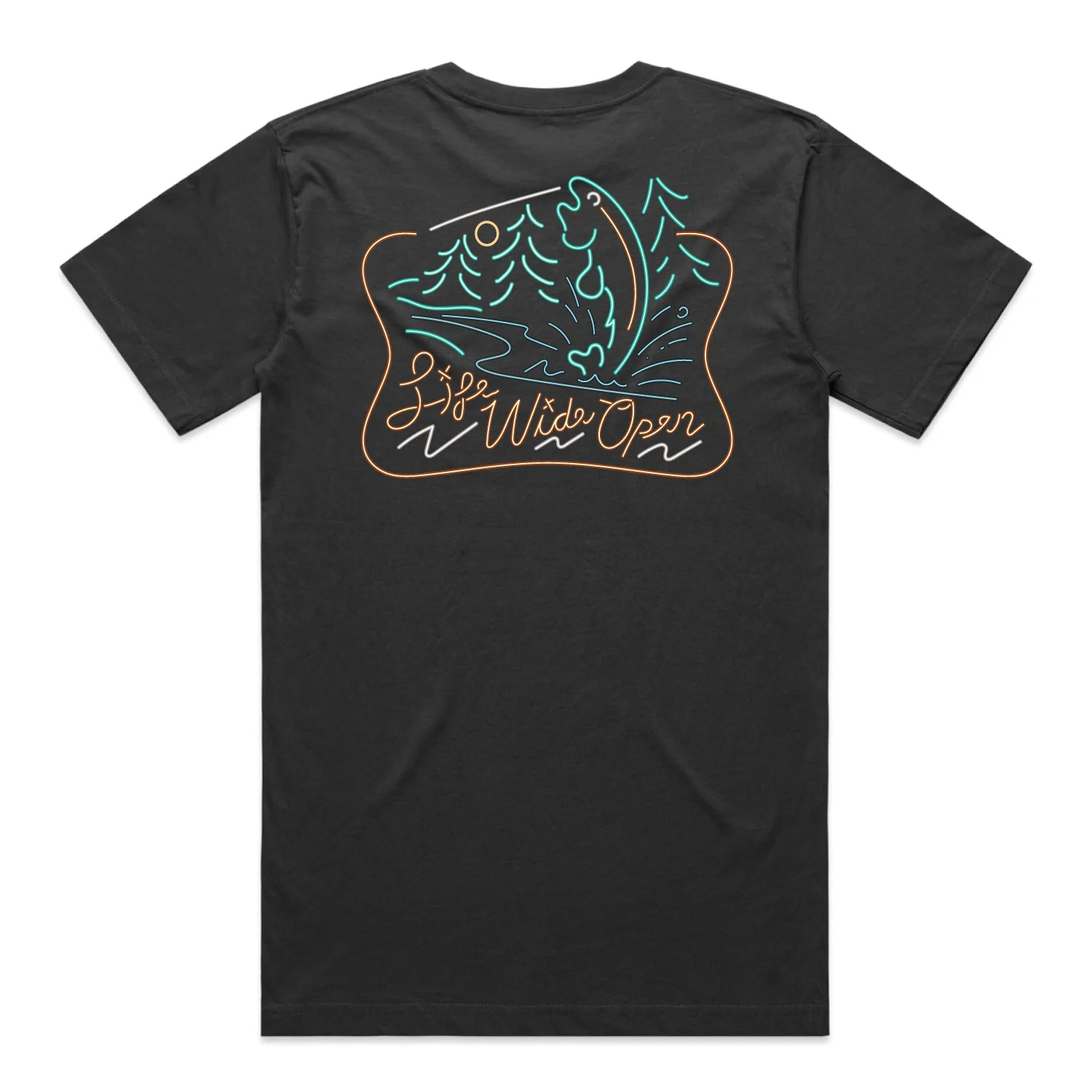 Neon Fishing Retro Angler T Shirt Merch 2025 Outdoor Gift For Fishermen