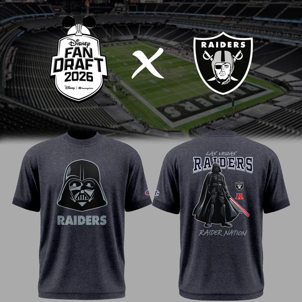 Disney Fan Draft 2026 Special Las Vegas Raiders x Darth Vader Shirt