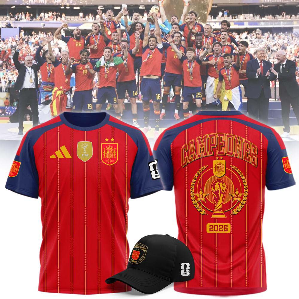 Spain 2026 World Cup Victory Somos Campeones Soccer Jersey