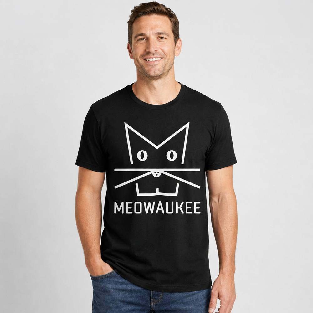 Kat Timpf Cat Meowaukee Graphic T-Shirt - Clever Humor Gift Idea for Fans