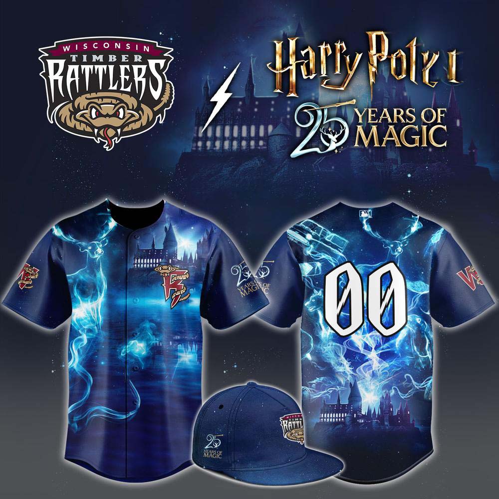 Wisconsin Timber Rattlers Harry Potter Magic Theme Baseball Jersey - Gift for Fans