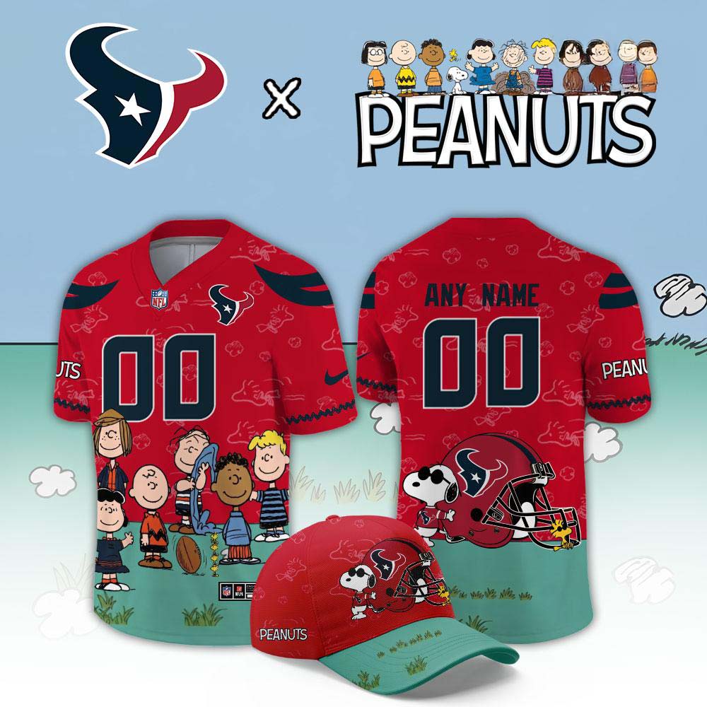 Houston Texans Peanuts Limited Edition Custom Football Jersey Football Fanwear 1 - Unicasport Houston Texans Peanuts Limited Edition Custom Football Jersey Football Fanwear