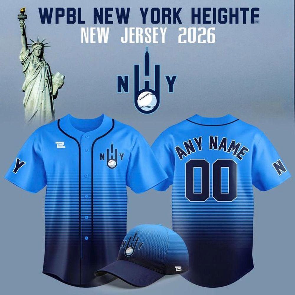 Custom WPBL New York Heights 2026 Edition Baseball Jersey Apparel 1 - Unicasport Custom WPBL New York Heights 2026 Edition Baseball Jersey Apparel