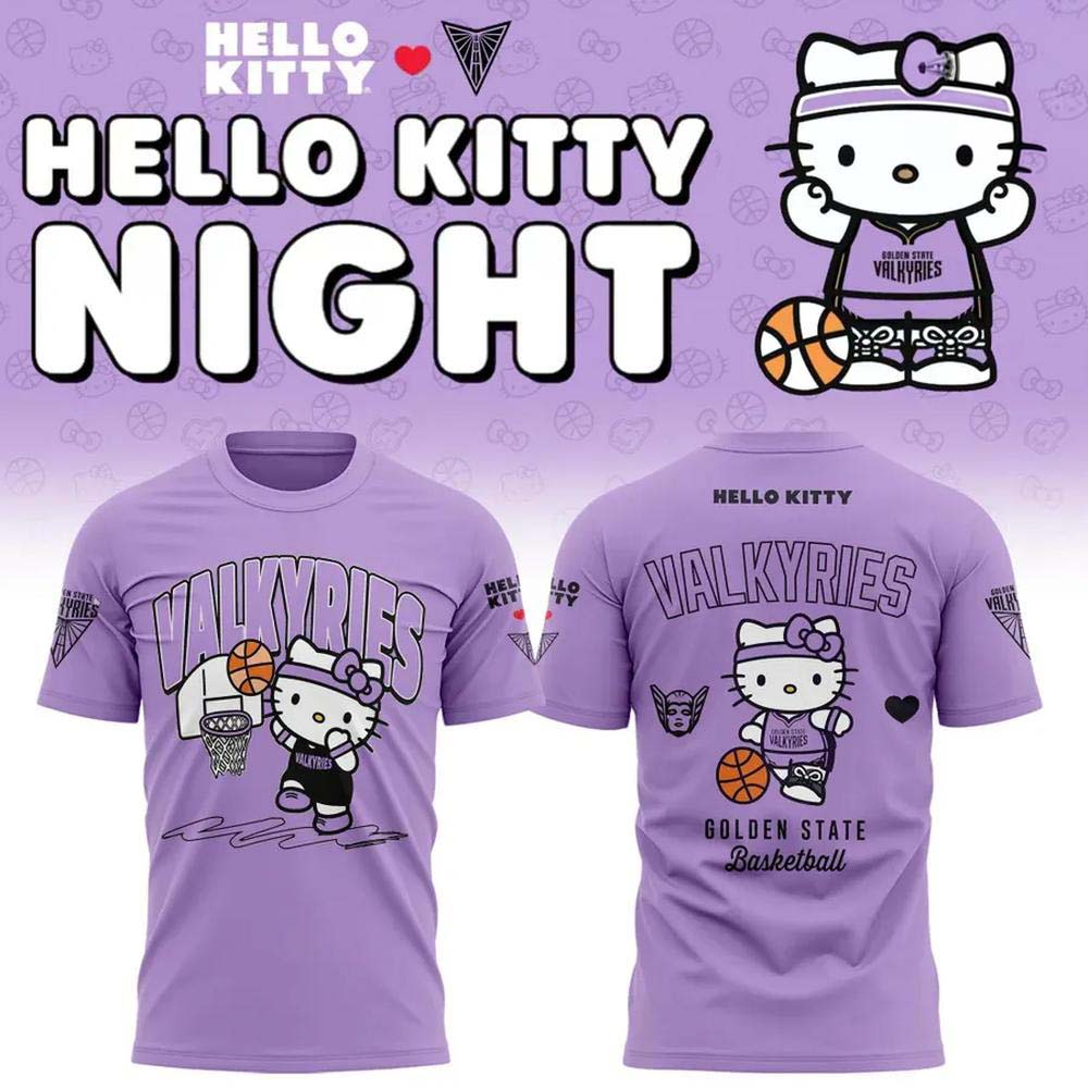 Special Edition TShirt - Hello Kitty Golden State Valkyries 2026