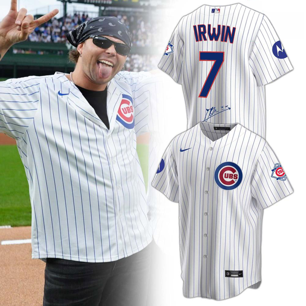 5 Seconds of Summer x Chicago Cubs Irwin 7 Baseball Jersey 1 - Unicasport 5 Seconds of Summer x Chicago Cubs Irwin 7 Baseball Jersey