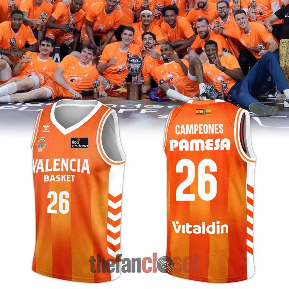 Valencia Basket 2026 Liga Endesa Champions Basketball Jersey