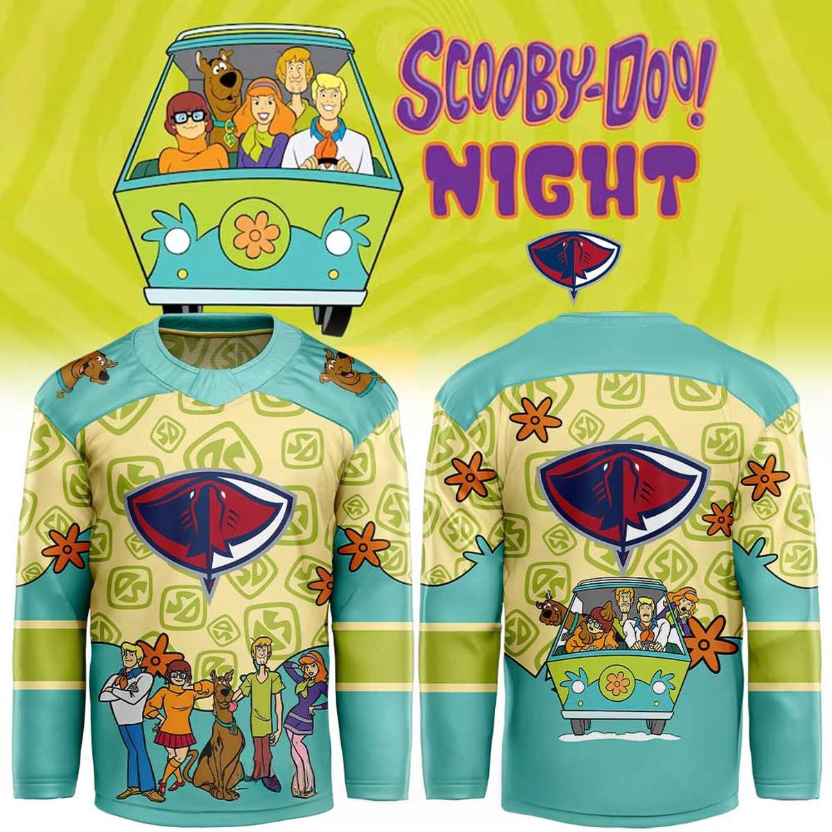 South Carolina Stingrays Scooby Doo 2026 Alternate Night Personalized Hockey Jersey 1 - Unicasport South Carolina Stingrays Scooby Doo 2026 Alternate Night Personalized Hockey Jersey