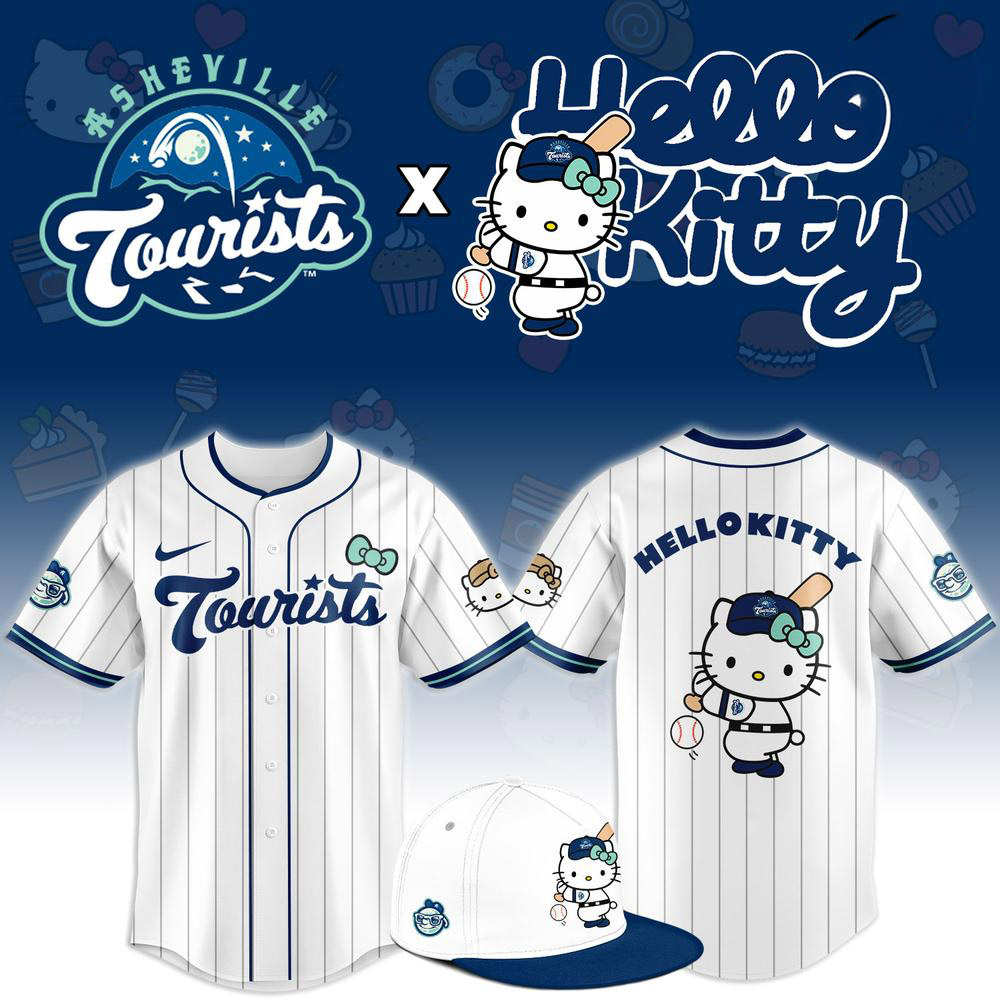 Limited Edition Hello Kitty x Asheville Tourists 2026 Baseball Jersey 1 - Unicasport Limited Edition Hello Kitty x Asheville Tourists 2026 Baseball Jersey