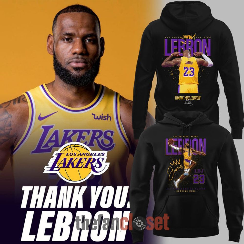 Los Angeles Lakers Thank You LeBron Special Hoodie