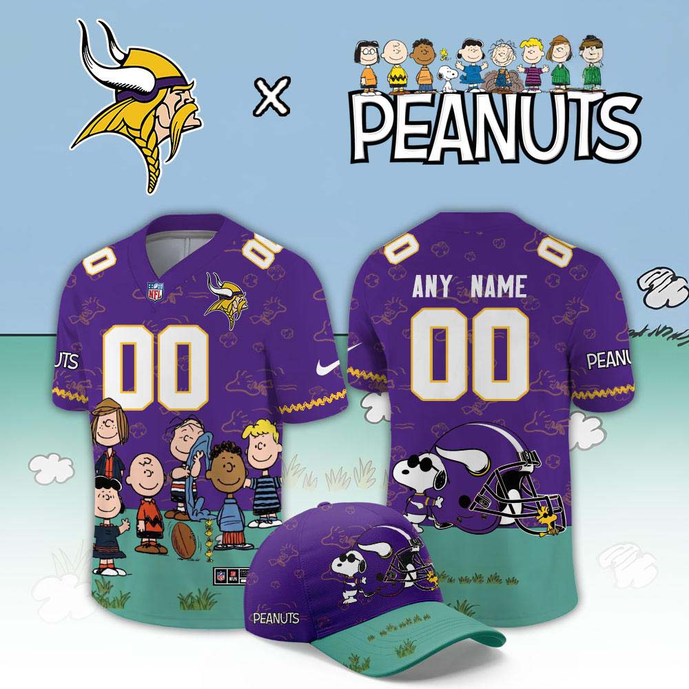 Minnesota Vikings x Peanuts 2026 Purple Football Jersey Basketball Fanwear 1 - Unicasport Minnesota Vikings x Peanuts 2026 Purple Football Jersey Basketball Fanwear