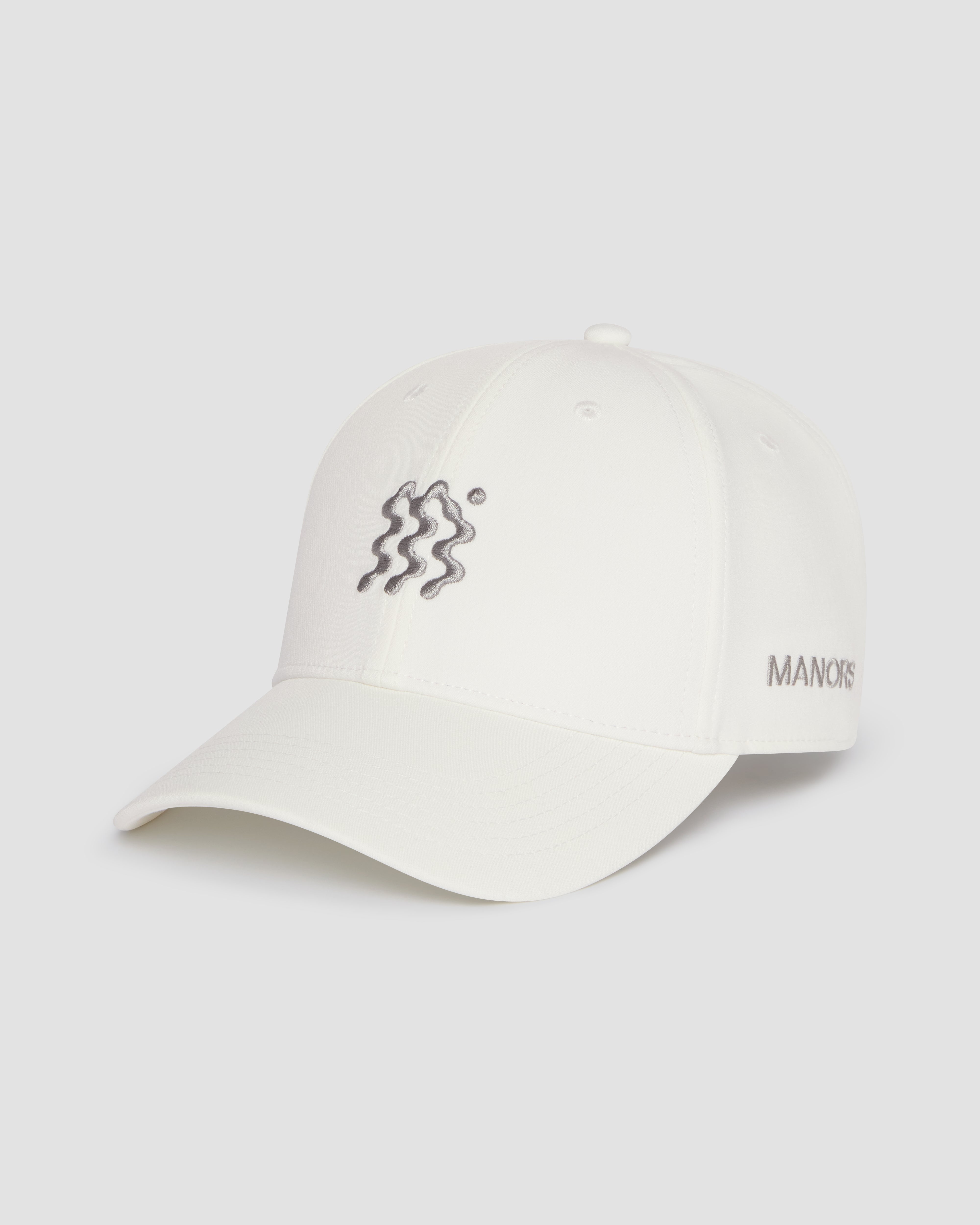 Jolidee White Course Cap designed as a professional golf essential for the 2026 collection