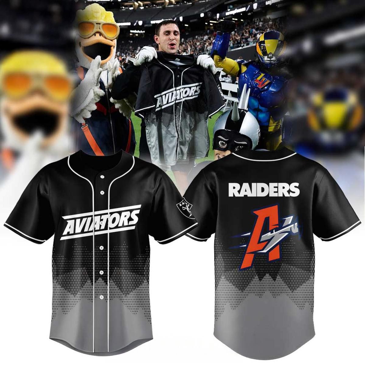 Las Vegas Aviators Raiders Night 2026 Custom Name Baseball Jersey Fanwear 1 - Unicasport Las Vegas Aviators Raiders Night 2026 Custom Name Baseball Jersey Fanwear
