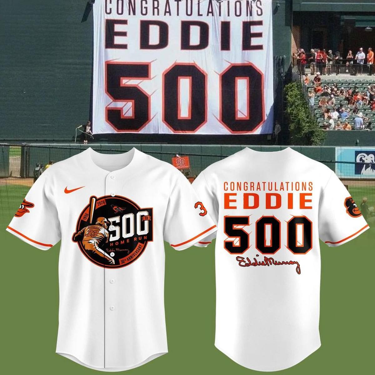 Baltimore Orioles Eddie Murray 500 Home Run Anniversary Baseball Jersey 2026 Retro Baseball Style 2 - Unicasport Baltimore Orioles Eddie Murray 500 Home Run Anniversary Baseball Jersey 2026 Retro Baseball Style