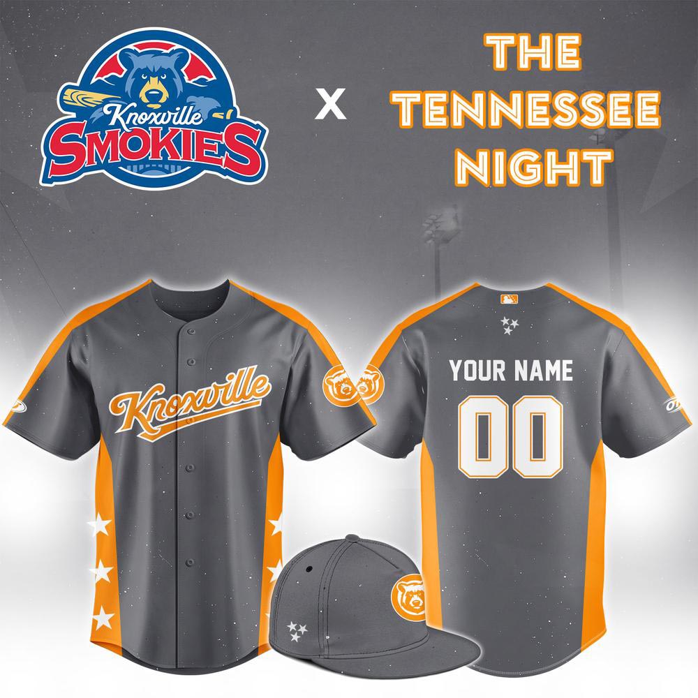 Knoxville Smokies The Tennessee Night Custom Baseball Jersey MiLB Tennessee Theme Personalized Baseball Fan Gift 1 - Unicasport Knoxville Smokies The Tennessee Night Custom Baseball Jersey MiLB Tennessee Theme Personalized Baseball Fan Gift