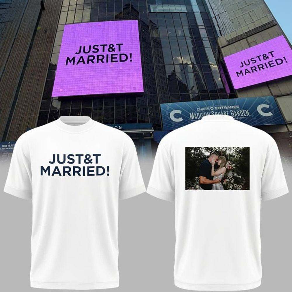 Taylor Swift JUST T Married 2026 Special Edition Graphic T-Shirt - Best Gift for Fans