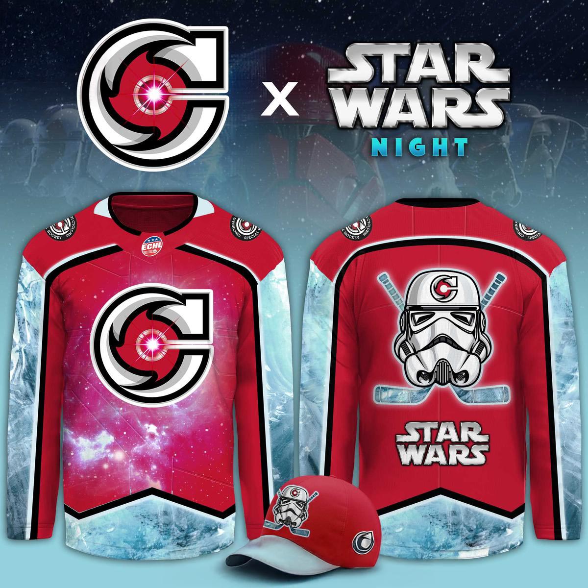 Cincinnati Cyclones Star Wars Night 2026 Stormtroopers Game Hockey Jersey 1 - Unicasport Cincinnati Cyclones Star Wars Night 2026 Stormtroopers Game Hockey Jersey