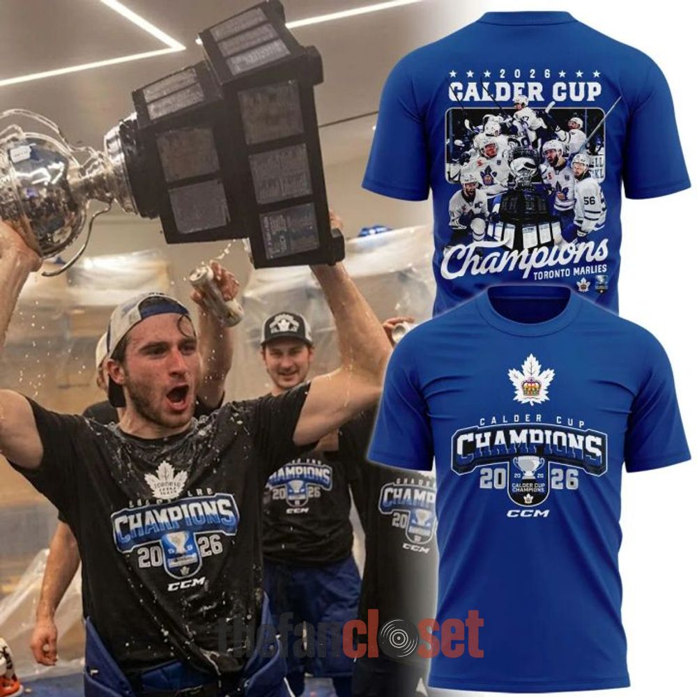 Blue Toronto Marlies 2026 Calder Cup Champions Shirt