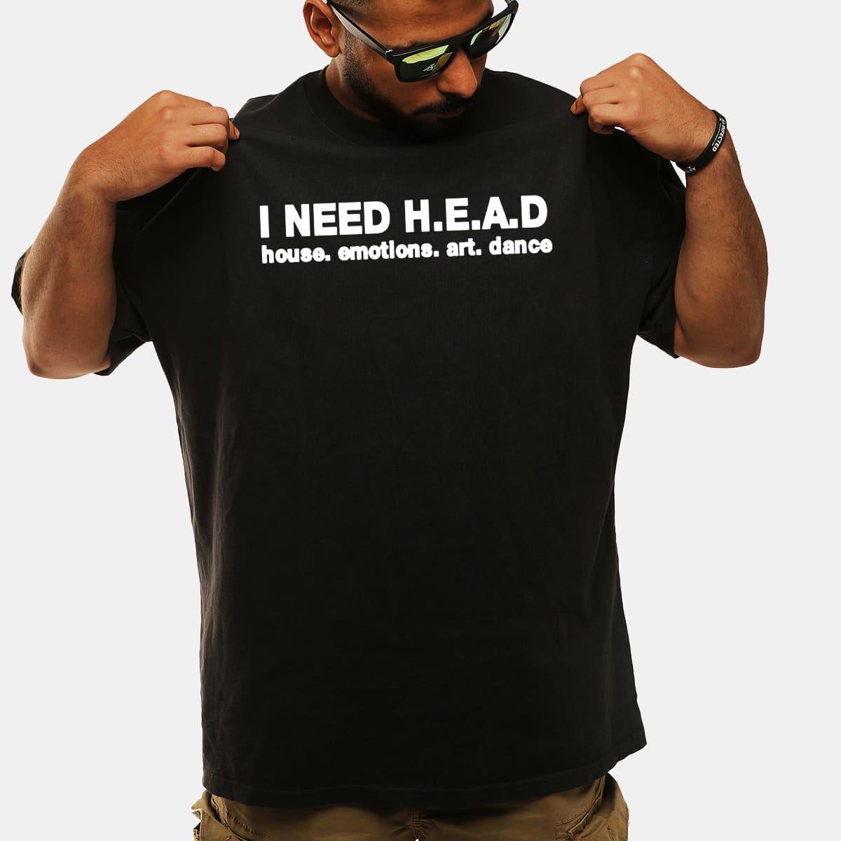 I Need Head House Emotions Art Dance Rave Graphic Tee EDM Culture Shirt Gift for Music Lovers