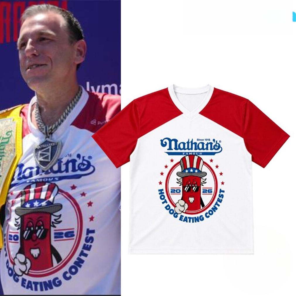 Joey Chestnut Nathans Hot Dog Contest Shirt