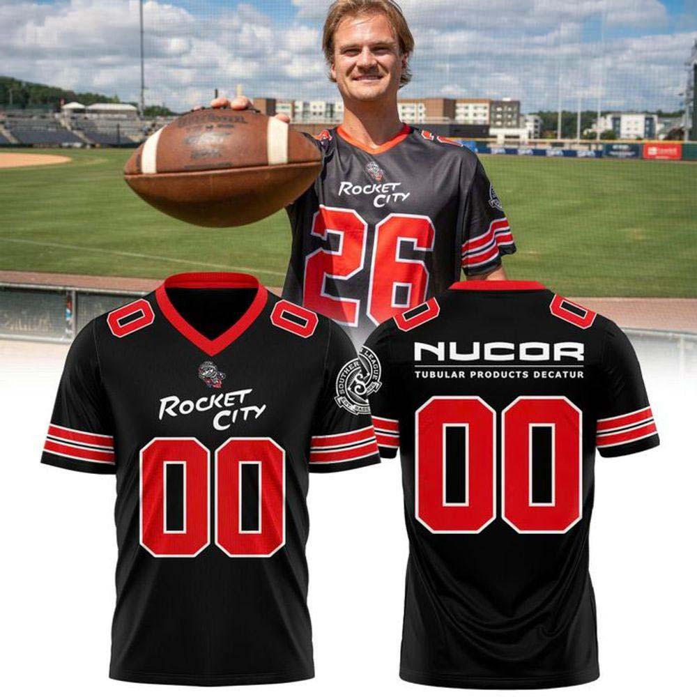 2026 Rocket City Trash Panda x Nucor TubularDecatur Football Jersey