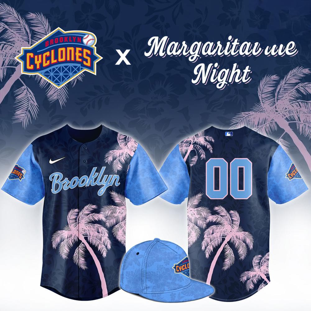 Brooklyn Cyclones x Margaritaville Night Custom Baseball Jersey MiLB Tropical Theme Night Fan Sports Apparel 1 - Unicasport Brooklyn Cyclones x Margaritaville Night Custom Baseball Jersey MiLB Tropical Theme Night Fan Sports Apparel