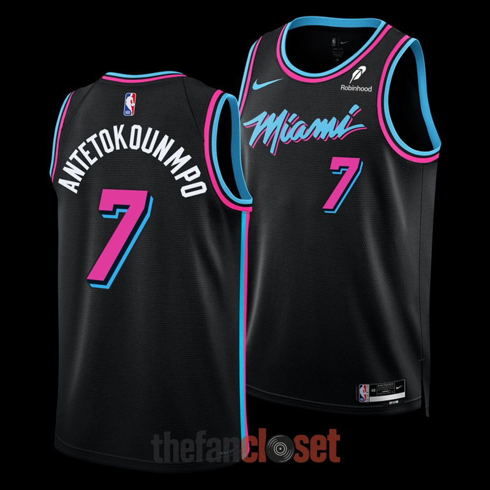 Black Basketball Jersey - Giannis Antetokounmpo Miami Heat 2026 Limited Edition