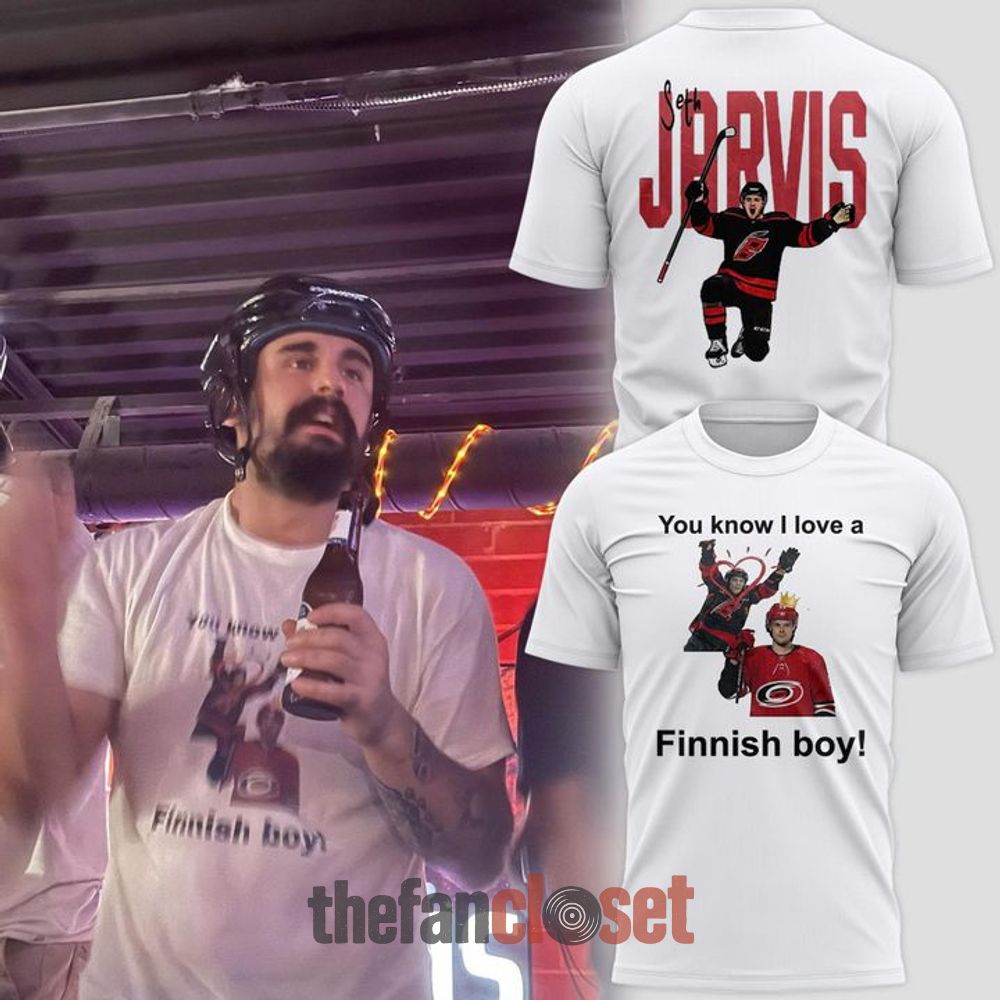 Carolina Hurricanes You Know I Love A Finnish Boy Shirt