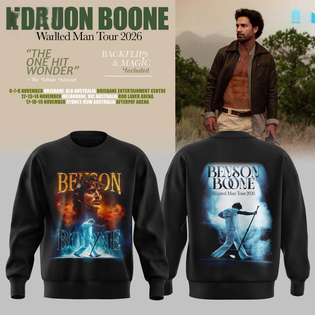 Benson Boone Wanted Man Tour 2026 Sweater