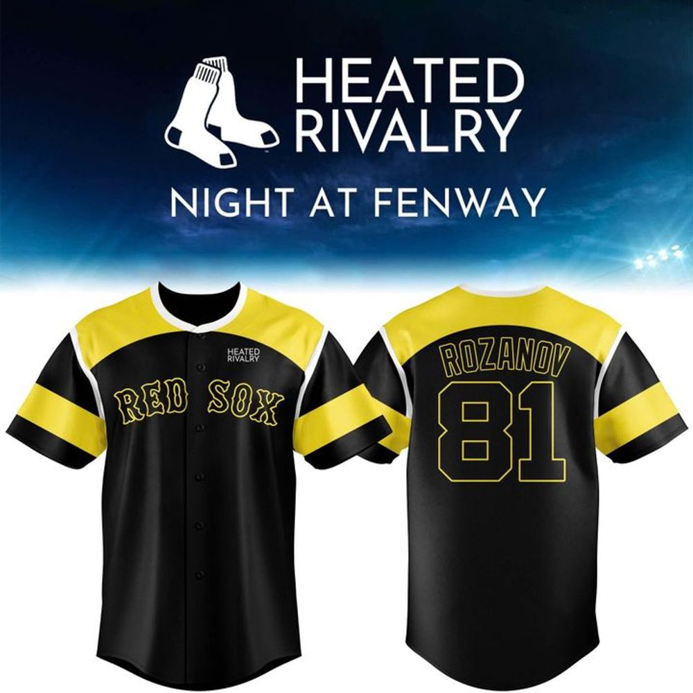 Boston Red Sox Ilya Rozanov Baseball Jersey